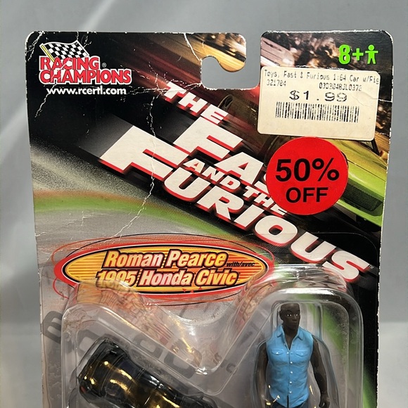 Roman Pearce and 95 Honda Civic 1:64 Scale Size From Fast and Furious - Picture 3 of 11